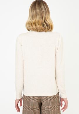 Kadın Krem Melanj Kazak - 50237135023