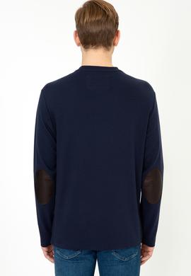 Erkek Lacivert Bisiklet Yaka Sweatshirt - 50240800031
