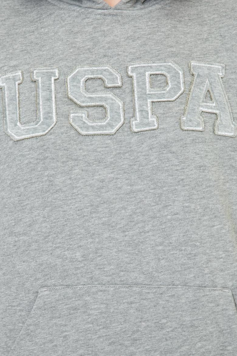 Kadın Gri Melanj Basic Sweatshirt - 50249241036