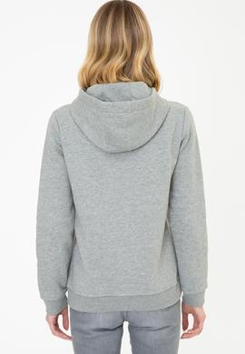 Kadın Gri Melanj Basic Sweatshirt - 50249241036