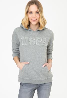 Kadın Gri Melanj Basic Sweatshirt - 50249241036