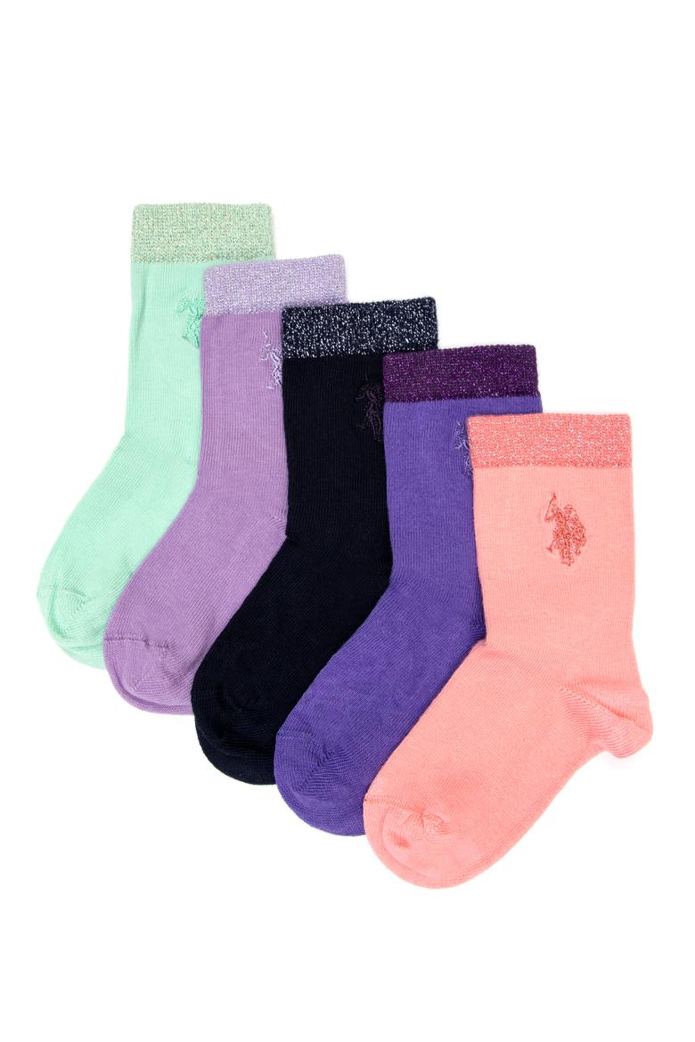 5'li Paket Kız Çocuk Soket Çorap