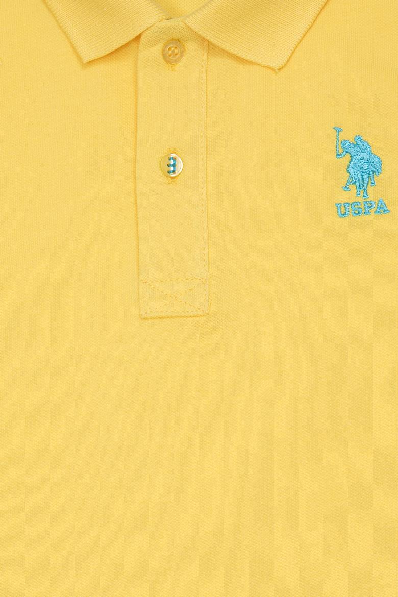 Erkek Çocuk Açık Sarı Basic Polo Yaka Tişört - 50249283022