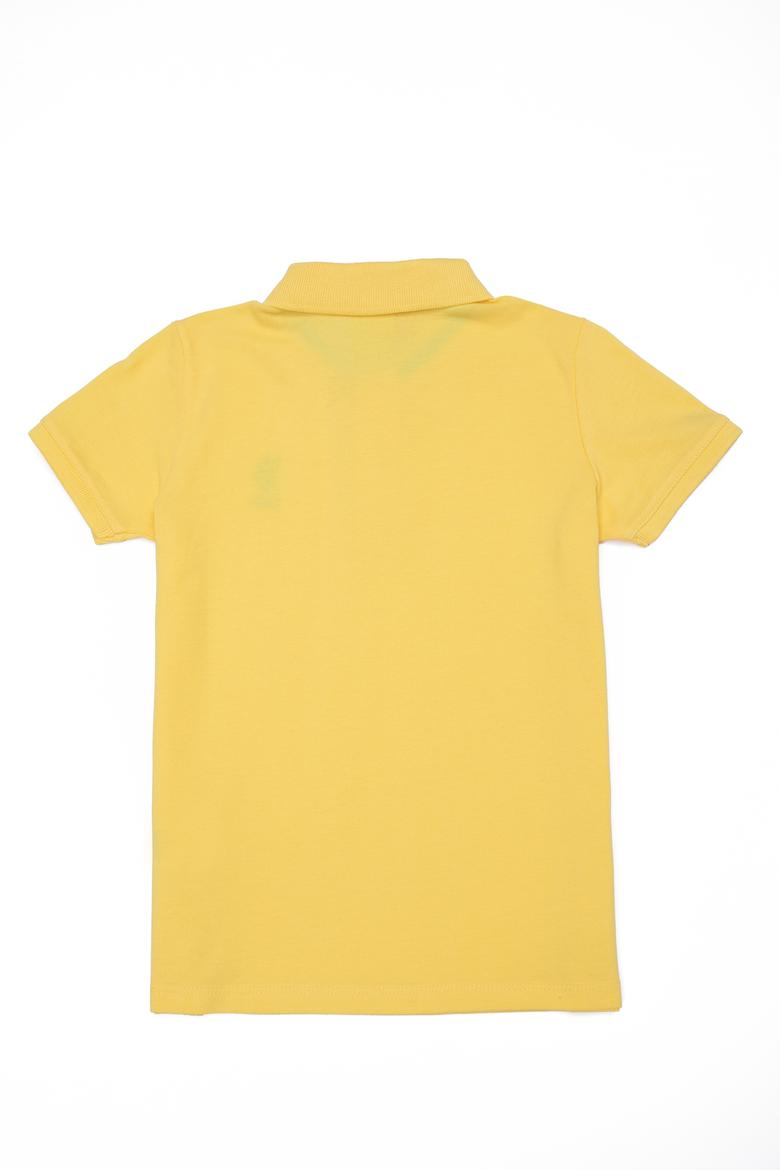 Erkek Çocuk Açık Sarı Basic Polo Yaka Tişört - 50249283022