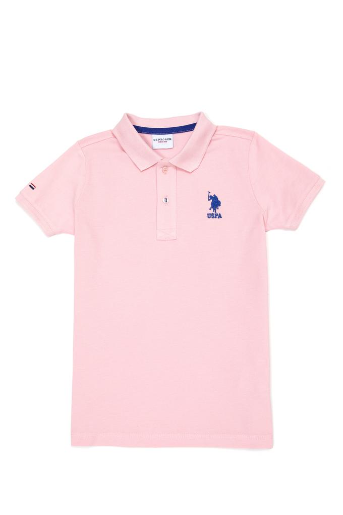 Erkek Çocuk Pudra Polo Yaka Tişört