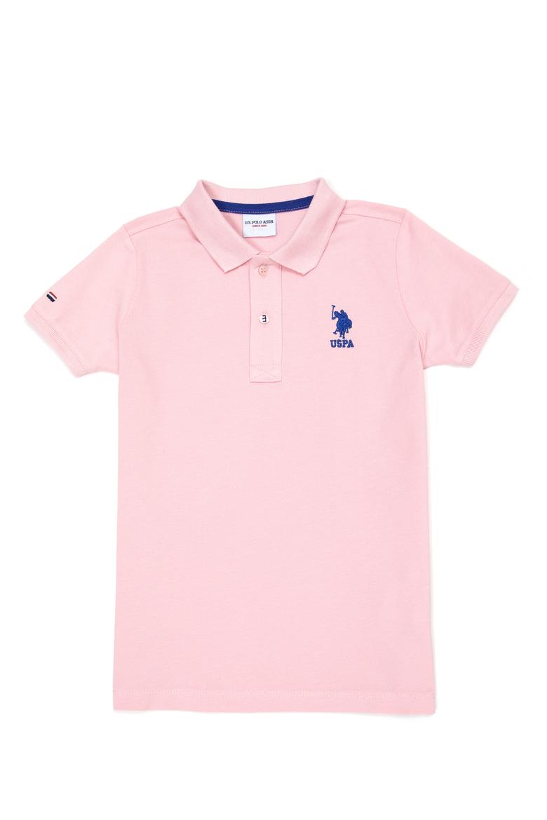 Erkek Çocuk Pudra Polo Yaka Tişört