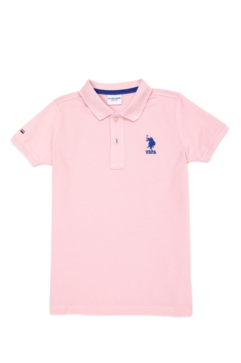 Erkek Çocuk Pudra Polo Yaka Tişört