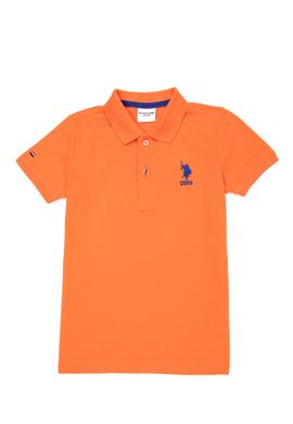 Erkek Çocuk Turuncu Basic Polo Yaka Tişört - 50249283110