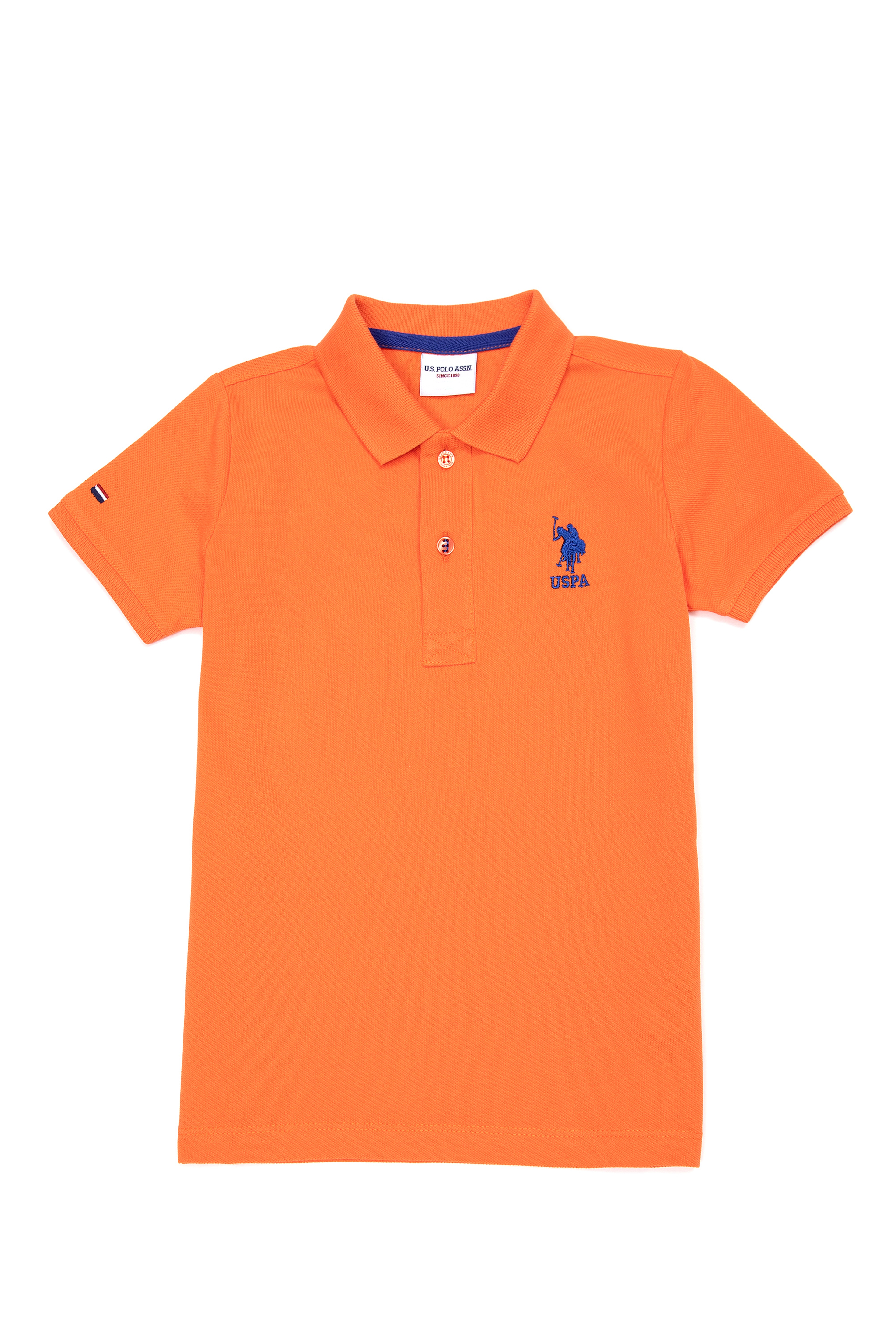 Erkek Çocuk Turuncu Basic Polo Yaka Tişört - Image 1
