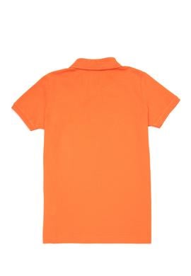 Erkek Çocuk Turuncu Basic Polo Yaka Tişört - 50249283110