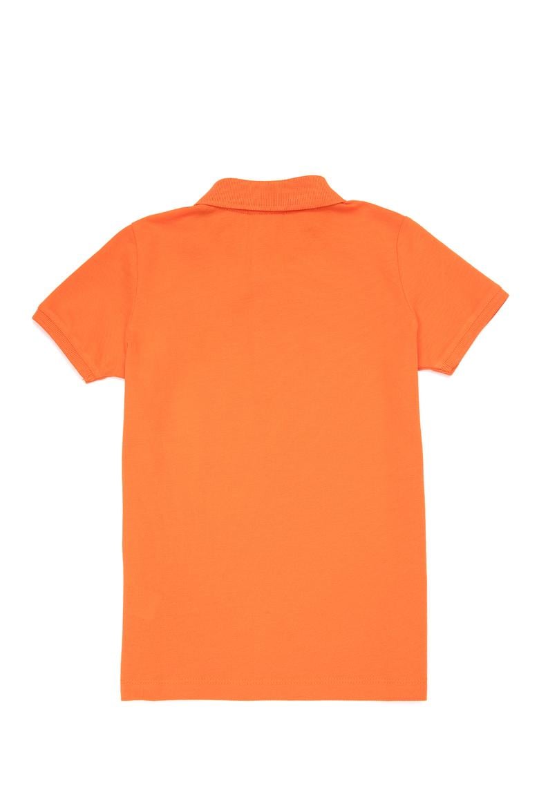 Erkek Çocuk Turuncu Basic Polo Yaka Tişört - 50249283110