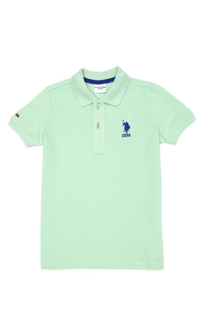 Erkek Çocuk Mint Yeşili Basic Polo Yaka Tişört