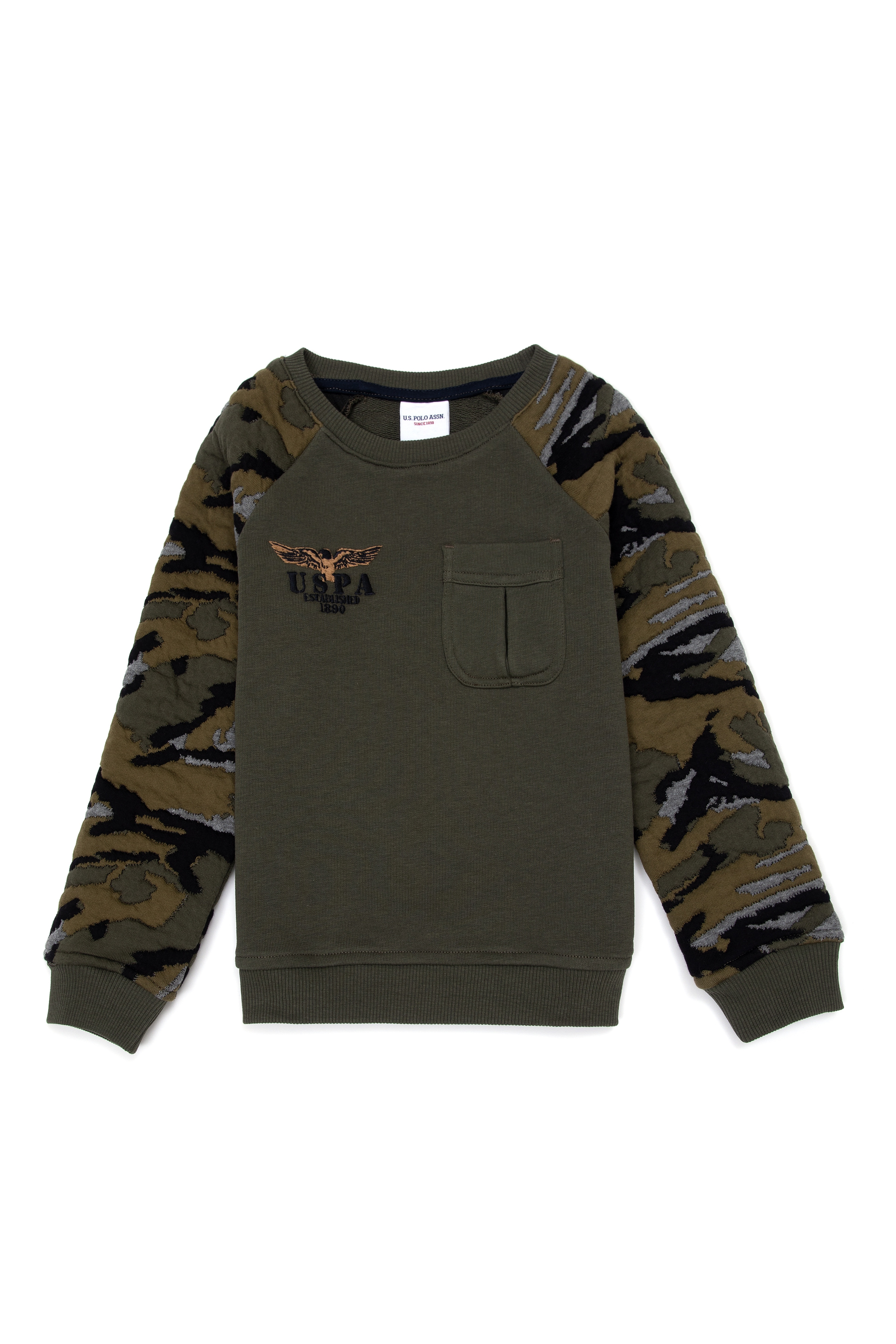 Erkek Çocuk Koyu Haki Sweatshirt - Image 1
