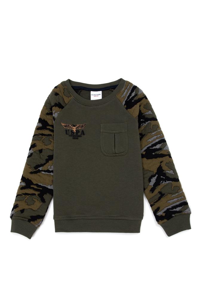 Erkek Çocuk Koyu Haki Sweatshirt