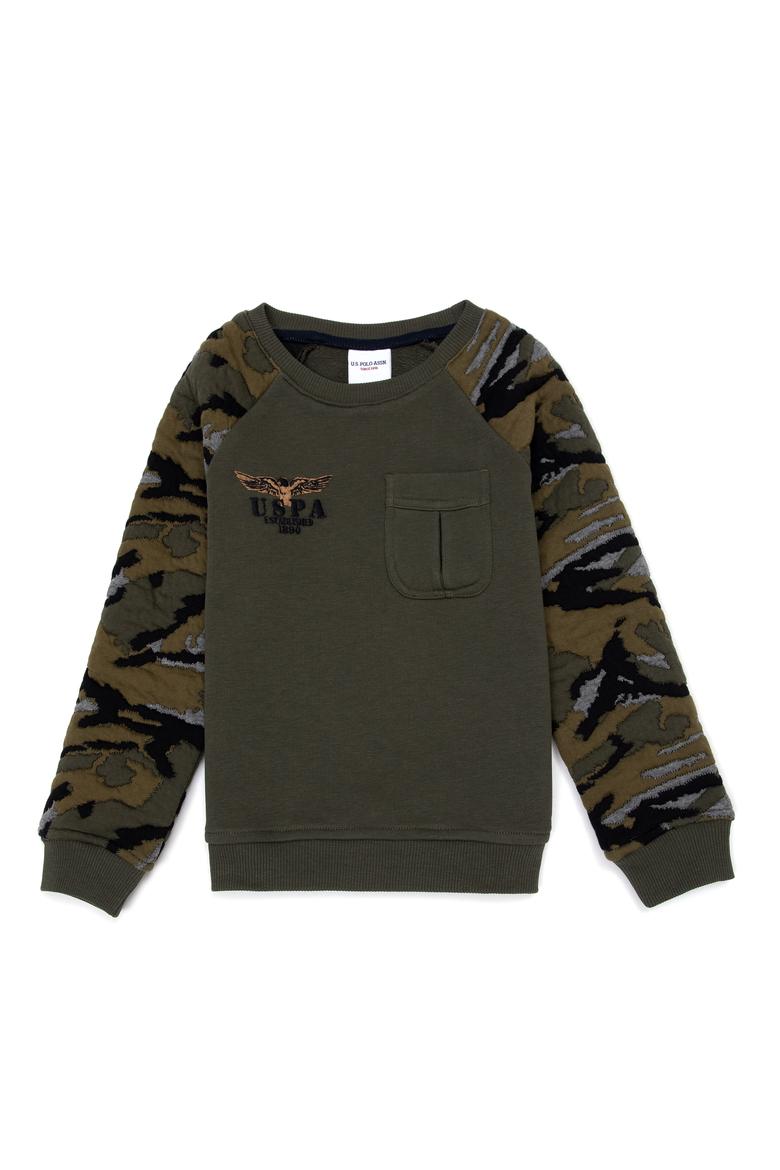 Erkek Çocuk Koyu Haki Sweatshirt