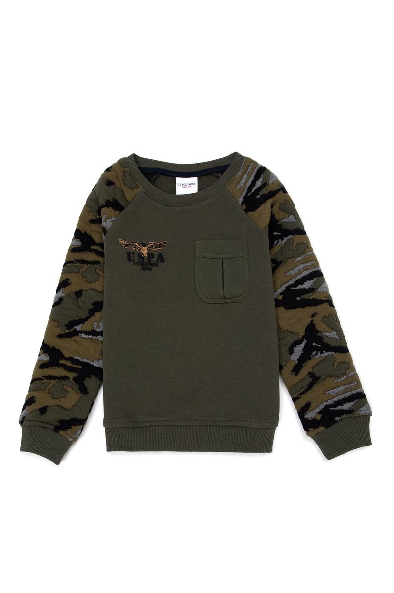 Erkek Çocuk Koyu Haki Sweatshirt