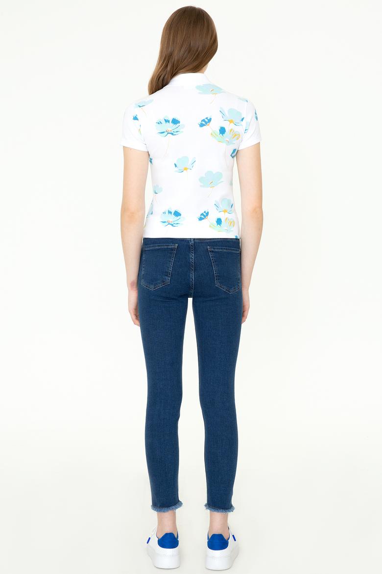 Kadın Mavi Jean Pantolon - 50250392002