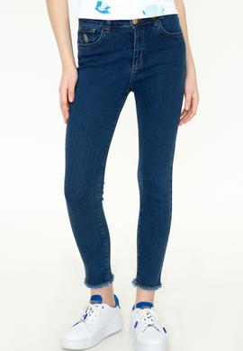 Kadın Mavi Jean Pantolon - 50250392002