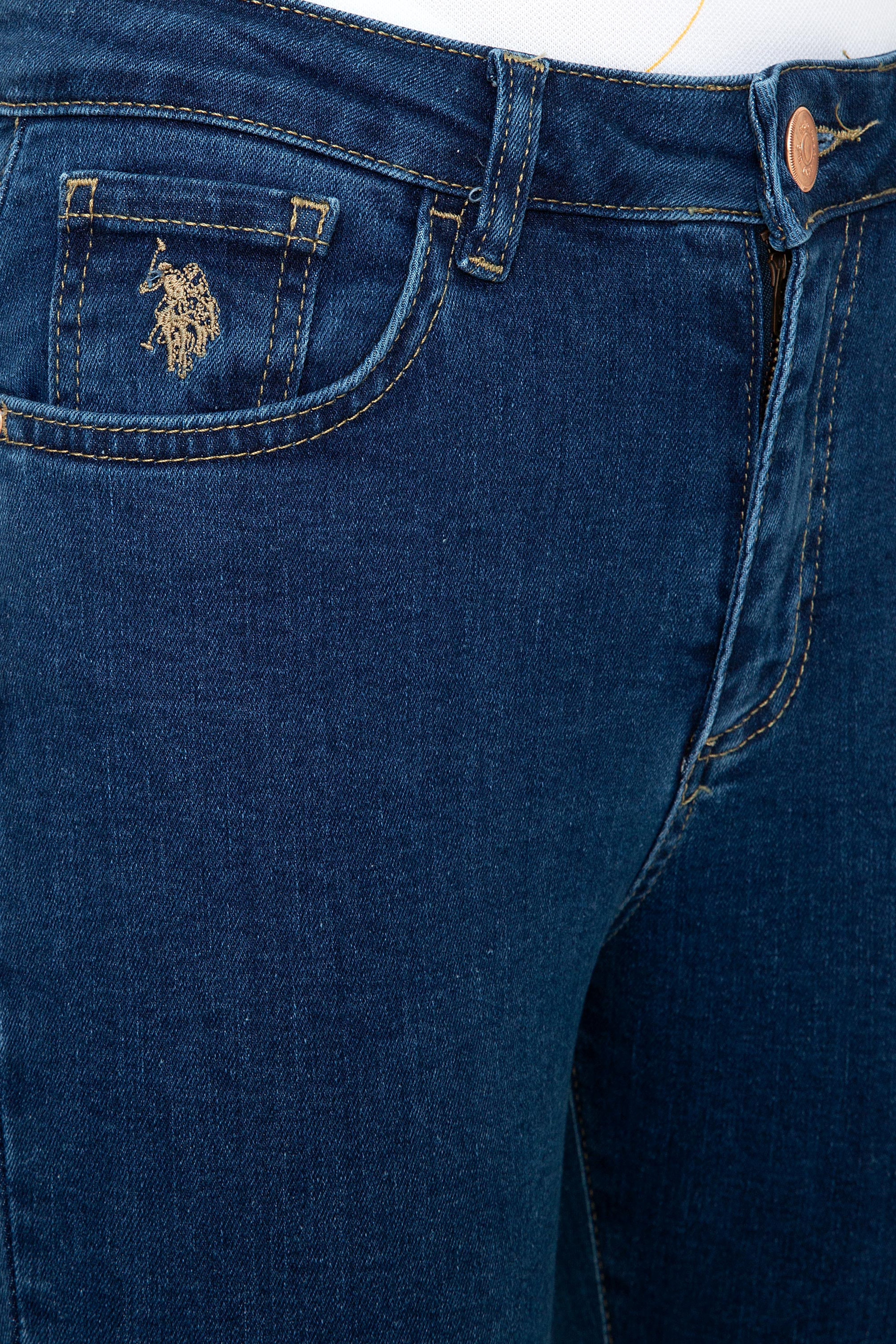 Kadın Mavi Jean Pantolon - Image 5