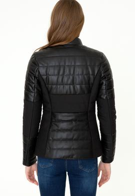 Kadın Siyah Deri Ceket - 50252022006