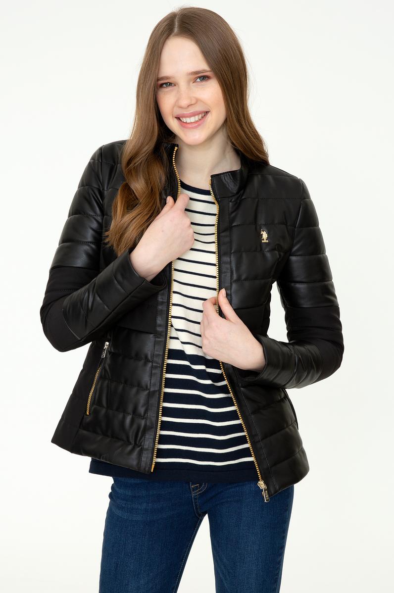 Kadın Siyah Deri Ceket