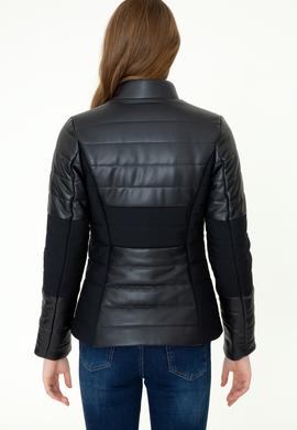 Kadın Lacivert Deri Ceket - 50252022011