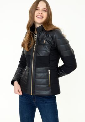 Kadın Lacivert Deri Ceket - 50252022011