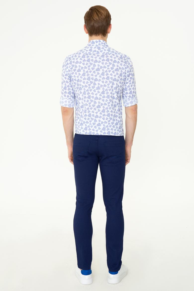 Erkek Lacivert Kanvas Pantolon - 50246109019