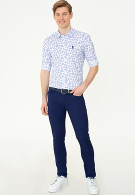 Erkek Lacivert Kanvas Pantolon - 50246109019