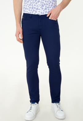 Erkek Lacivert Kanvas Pantolon - 50246109019