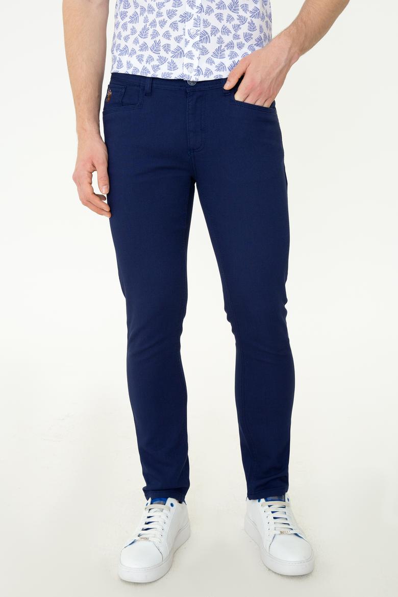 Erkek Lacivert Kanvas Pantolon - 50246109019