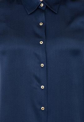 Kadın Lacivert Uzun Kollu Gömlek - 50250294002