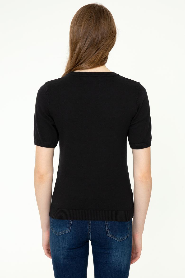 Kadın Siyah Kazak - 50252850014