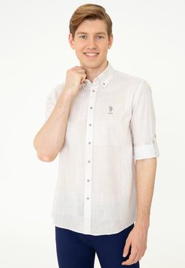 Erkek Haki Kareli Gömlek Uzunkol - 50246847018