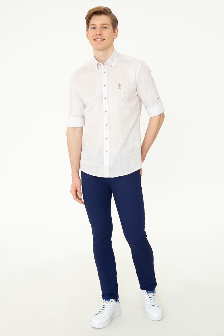 Erkek Haki Kareli Gömlek Uzunkol - 50246847018