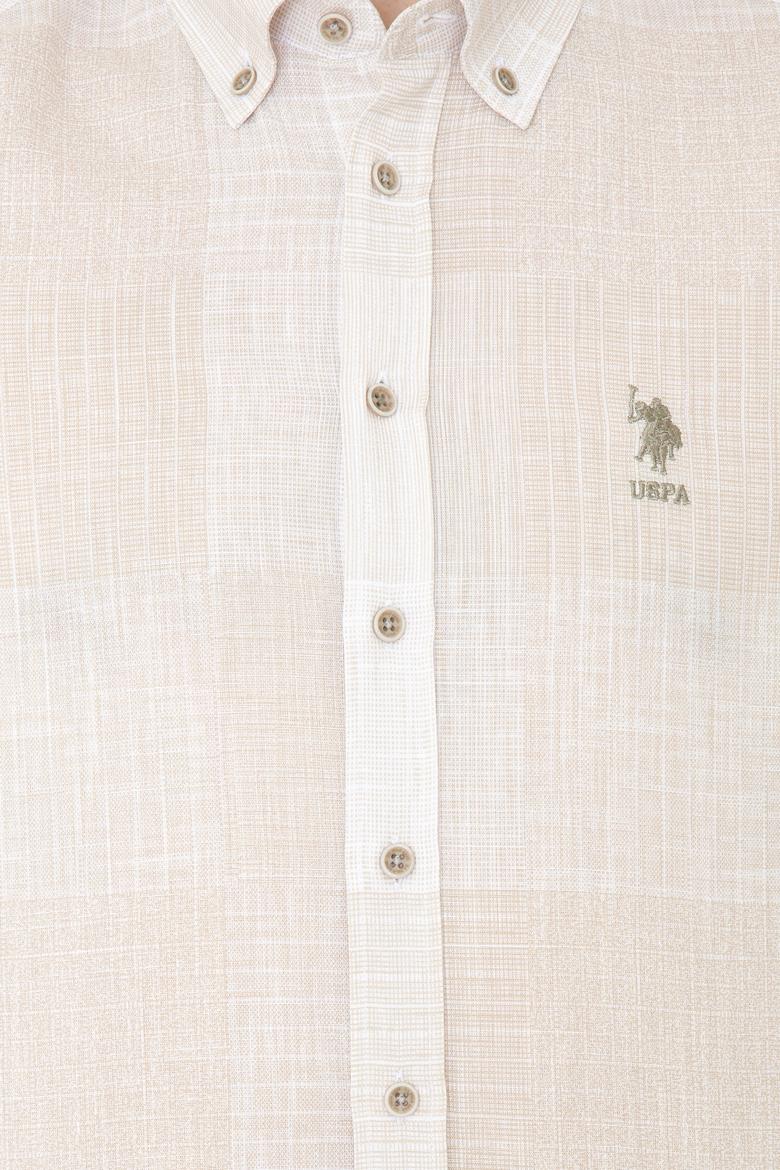 Erkek Haki Kareli Gömlek Uzunkol - 50246847018