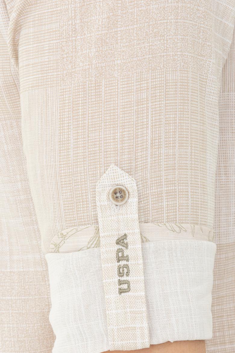 Erkek Haki Kareli Gömlek Uzunkol - 50246847018