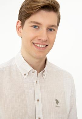 Erkek Haki Kareli Gömlek Uzunkol - 50246847018