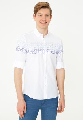 Erkek Mavi Uzun Kollu Gömlek - 50247868002