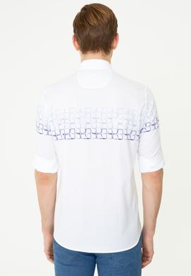 Erkek Mavi Uzun Kollu Gömlek - 50247868002