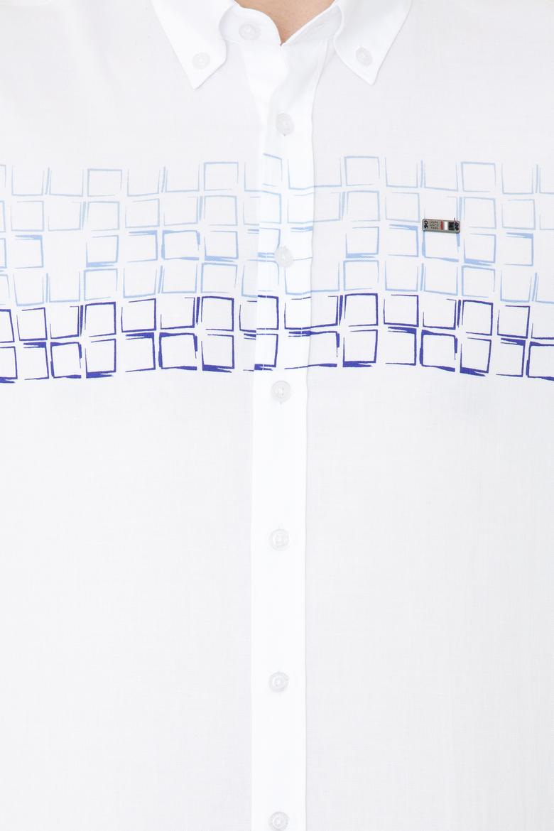 Erkek Mavi Uzun Kollu Gömlek - 50247868002