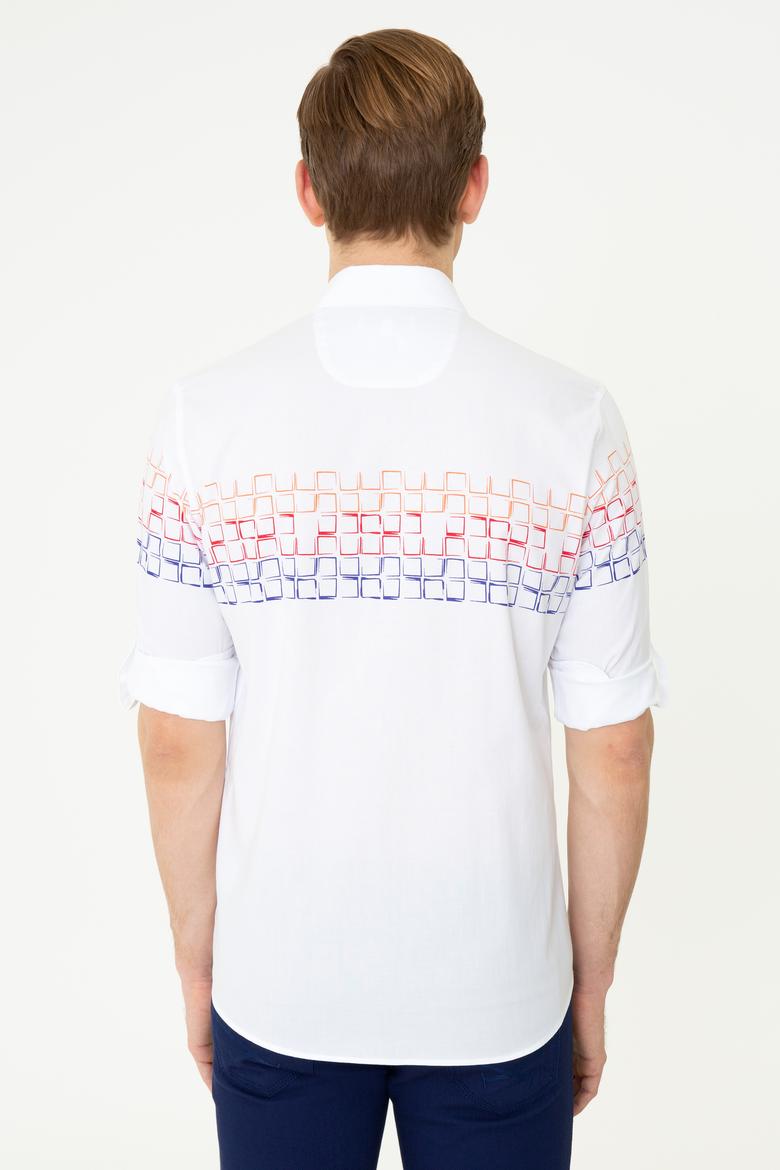 Erkek Kırmızı Uzun Kollu Gömlek - 50247868014