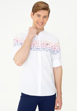 Erkek Kırmızı Uzun Kollu Gömlek - 50247868014