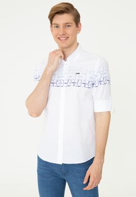 Erkek Mavi Uzun Kollu Gömlek - 50247868002