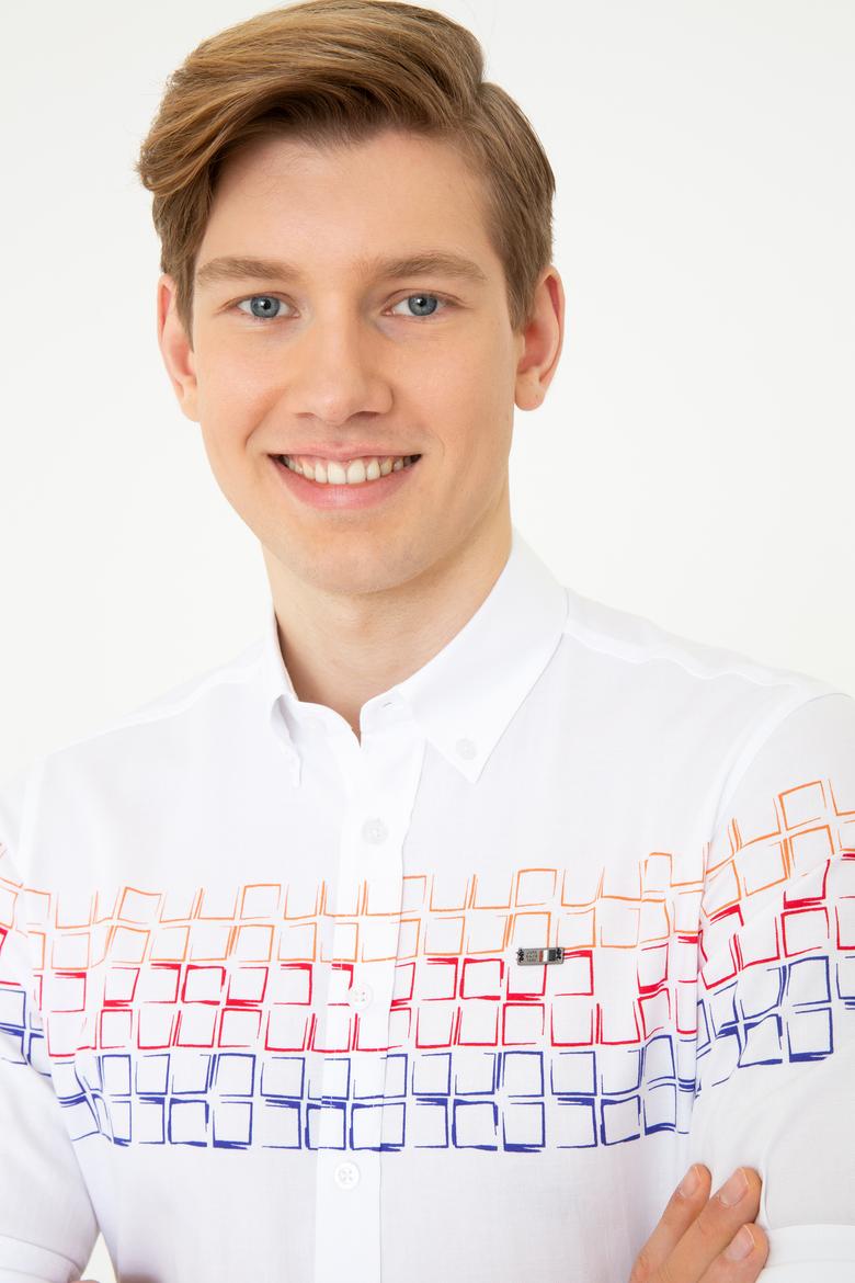 Erkek Kırmızı Uzun Kollu Gömlek - 50247868014