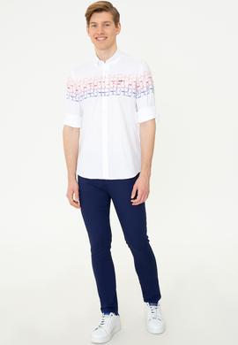 Erkek Kırmızı Uzun Kollu Gömlek - 50247868014