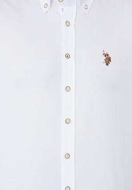 Erkek Beyaz Uzun Kollu Gömlek - 50247893005