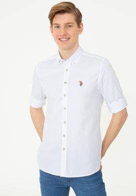 Erkek Beyaz Uzun Kollu Gömlek - 50247893005