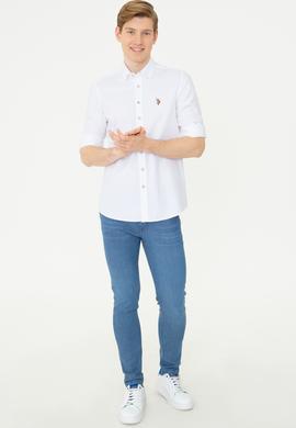 Erkek Beyaz Uzun Kollu Gömlek - 50247893005