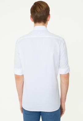 Erkek Beyaz Uzun Kollu Gömlek - 50247893005
